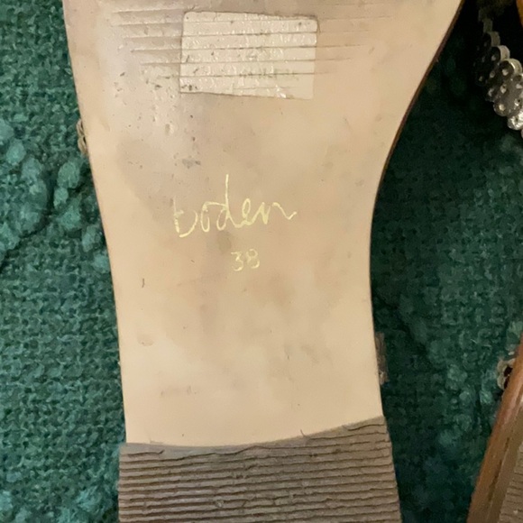 Boden Deborah Gold Sandal - Size 38 - Picture 7 of 7